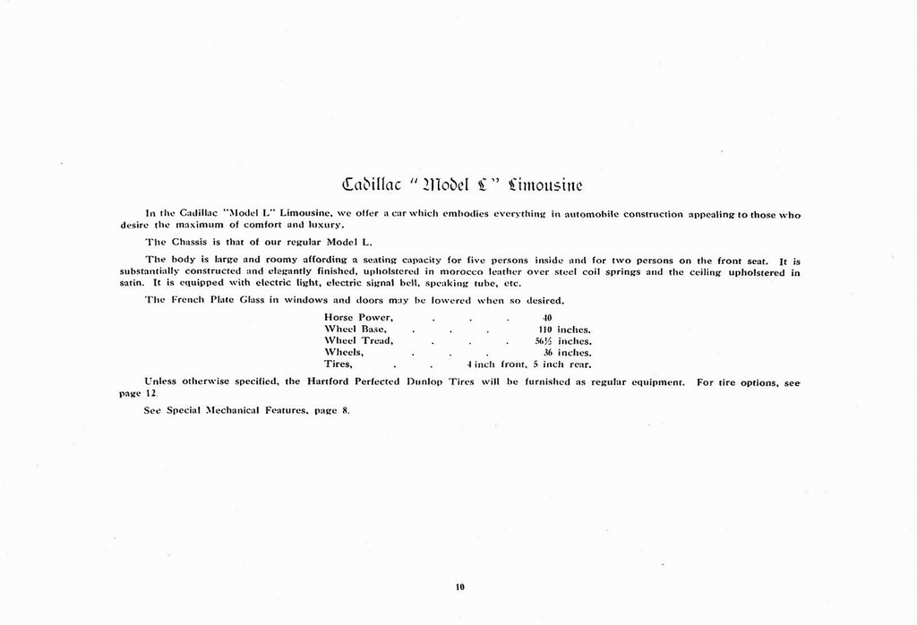 1906 Cadillac Advance Folder Page 13